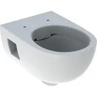 Geberit Renova Wand-WC Tiefspüler, teilgeschlossene Form, Rimfree Tiefe 53cm, Weiß 203070000