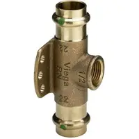 Viega Wandscheiben-T-Stück SANPRESS 2217.3 644864, 15x1/2x15mm