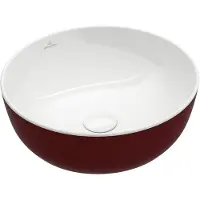 Villeroy & Boch V&B Aufsatzwaschtisch Artis d 43cm, o. HL, ohne Überlauf, Bordeaux