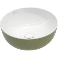 Villeroy & Boch V&B Aufsatzwaschtisch Artis d 43cm, o. HL, ohne Überlauf, Sage Green