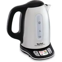 Tefal Express Control KI240D, 1,7 l, 2400 W, Schwarz, Edelstahl, Edelstahl, Regelbare Temperatur, Wasserstandsanzeige