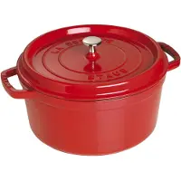 Staub 40509-861-0, 8,35 l, Rot, Eisenguss, Emaille, Frankreich, 30 cm