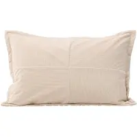 XL mobler | Dekorativer Kissenbezug Farrah Beige Polyester 40x60 cm | NADUVI