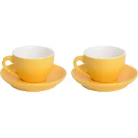 Palmer Cappuccino-Tasse und Untertasse Colors 18 cl 14 cm 2 Stück