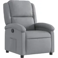 vidaXL Relaxsessel Hellgrau Stoff
