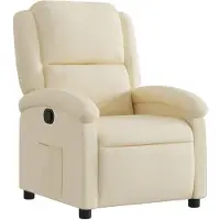 vidaXL Relaxsessel Creme Stoff