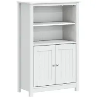 vidaXL Badschrank BERG Weiß 69,5x34x110 cm Massivholz Kiefer