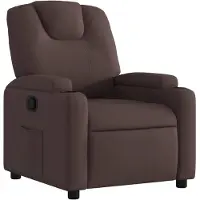 vidaXL Relaxsessel Dunkelbraun Stoff