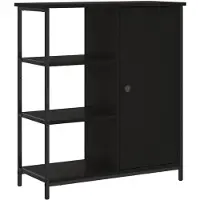 vidaXL Sideboard Schwarz 70x30x80 cm Holzwerkstoff