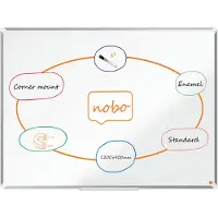Nobo Premium Plus Stahl Verglaste Platte 1200x900 Mm