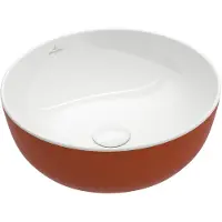 Villeroy & Boch V&B Aufsatzwaschtisch Artis d 43cm, o. Hahnloch, ohne Überlauf, Rust