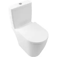 Villeroy & Boch Tiefspül-WC für Kombination Avento 370x640x410mm ov bodenst. Abg. waagr. DF StoneWhi 5644R0RW