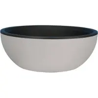 Riviera Granit Hellgrauer Blumentopf Ø 40 cm - Stein