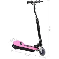 vidaXL E-Scooter 120 W Rosa