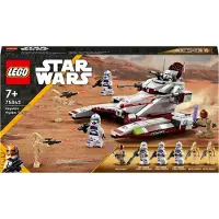 LEGO 75342 Star Wars Republic Fighter Tank Spielzeug-Panzer zum Bauen mit 4 Clone Trooper-Minifiguren und 2 Droiden, Clone Wars Set ab 7 Jahren