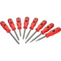Vigor V7124 Skruetrækker-sæt PH 1, PH 3, PZ 1, PZ 2, T 20, T 30