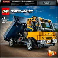LEGO 42147 Technic Kipplaster Spielzeug, 2in1-Set mit Konstruktions-Modell und Bagger-Spielzeug, technisches Geschenk für Jungen und Mädchen ab 7 Jahre