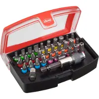 Vigor Bit Box, V5019, Sechskant6,3 (1/4 Zoll), Schlitz Profil, Innen-Sechskant Profil, Kreuzschlitz