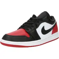 Nike Air Jordan 1 Low "Bred Toe 2.0" Rot/Schwarz, Größe: 41