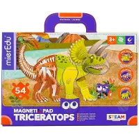 MierEdu Magnetische Triceratops-aktentasche