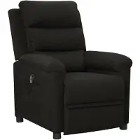 The Living Store Relaxsessel Elektrisch Schwarz Stoff