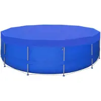 The Living Store Poolabdeckungen 2 Stk. PE Rund 540 cm 90 g/m²