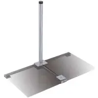 DUR-line Herkules Profi Balkonständer für 2x50x50cm Platten feuerverzinkt für Antennen bis 85cm