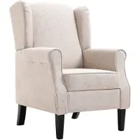 The Living Store Sessel Beige Stoff