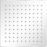 The Living Store Regenbrause Edelstahl 20x20 cm Quadratisch