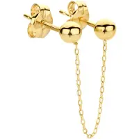 Jackie Gold Jackie JKS23.309 Dames Enkele Oorsteker Goud - 32mm JKS23.309 Ohrstecker