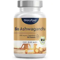 Gloryfeel Bio Ashwagandha - Hochdosiert mit 1980mg je Tagesdosis (660mg pro Kapsel) 140 g Kapseln