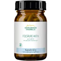Heidelberger Chlorella GmbH Folsäure Aktiv plus Vitamin B12 aktiv Kapseln 120 St