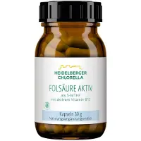 Heidelberger Chlorella GmbH Folsäure Aktiv plus Vitamin B12 aktiv Kapseln 60 St