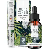 NATURTREU Vitamin K2 Tropfen hochdosiert & Vegan - MK7 All Trans 100% pflanzlich Mondschein 30 ml