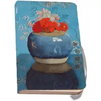 Bekking & Blitz Notizbuch A6, weicher Einband: Rote Geranien im blauen Topf, Voerman, de Fundatie