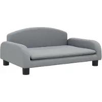 The Living Store Hundebett Hellgrau 70x45x30 cm Stoff