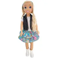 Anek Puppe Bambolina - The Gamour Girls, mit Jeansweste, 80 cm