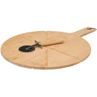 5 Five Pizza-Schneidebrett mit Schneidring, Durchmesser 37 cm