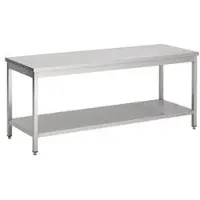 CombiSteel Arbeitstisch mit Grundboden aus Edelstahl 1700x700x900mm