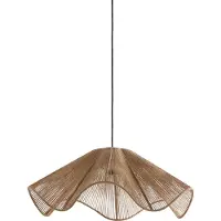Light & Living - Hängeleuchte Fodara - Natürlich - Ø60cm Hängelampe - Esstischlampe - Wohnzimmerlampe - Schlafzimmerlampe - Wohnzimmer
