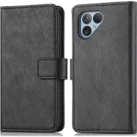 IMoshion Fairphone 5 Hülle - Kunstleder - - Klapphülle - Schwarz