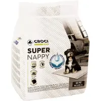 Croci Welpenunterlagen Super Nappy - L 60 x B 40 cm, 50 Stück