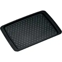 Kesper Serviertablett, Rutsch-Stopp, Klassisches Serviertablett, Rechteck, Kunststoff, Schwarz, 350 mm, 20 mm