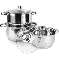 Maestro MR-2020-6M Kochgeschirr-Set, 6-teilig, Edelstahl