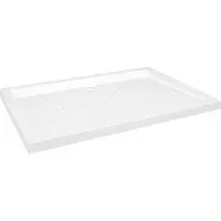 vidaXL - Duschwanne - mit - Noppen - 70x100x4 - cm - ABS - weiß