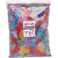 Colorations Bastelfedern Regenbogen - kreative Federn für Kinder