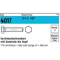 Bufab Sechskantschraube ISO 4017 VG M 10 x 10 A 4