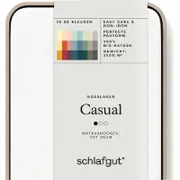 Schlafgut Spannbettlaken "CASUAL u.a. in Gr. 90x200, 140x200 oder 180x200 cm, 100% Baumwolle", Bettlaken für Matratzen bis 25 cm Höhe, zuverlässig, langlebig, weich