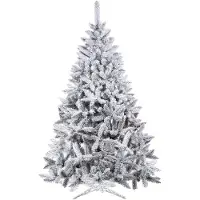 Springos Künstlicher Weihnachtsbaum Kaukasus-Fichte Kunstschnee 180 cm