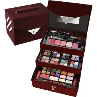 ZMILE Cosmetics cosmetics, Kosmetik-Koffer Beauty Case Velvety dark red 74 Teile 1 St
